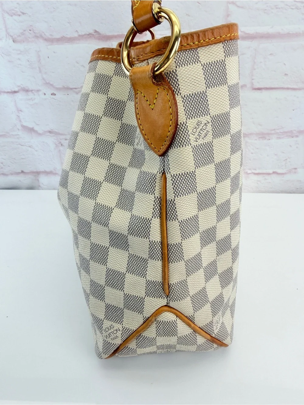 Louis Vuitton Damier Azur Delightful PM Pink